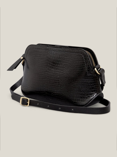 BOLSA LILI PRETO CROCO - Mirol