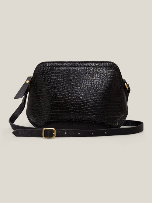 BOLSA LILI PRETO CROCO - Mirol