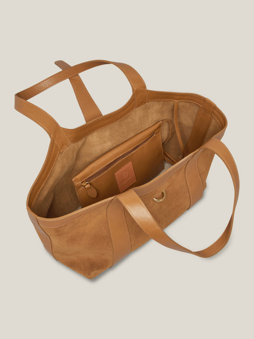 BOLSA HAZEL CAMURÇA CONHAQUE - Mirol