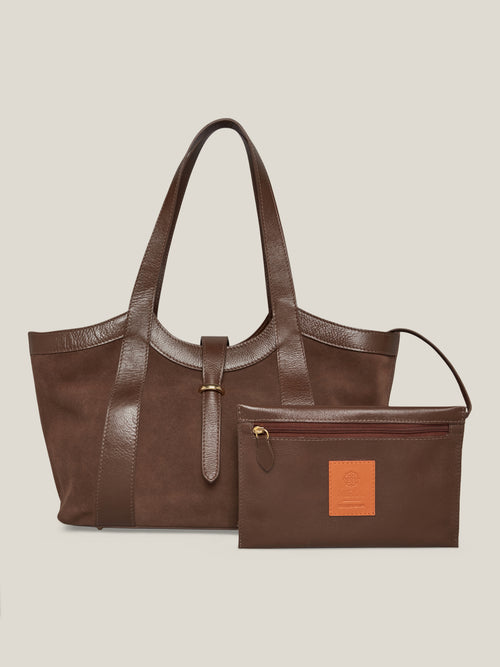 BOLSA HAZEL CAMURÇA CACAU - Mirol