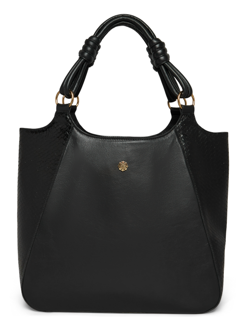 BOLSA MAGNÓLIA COBRA PRETA - Mirol