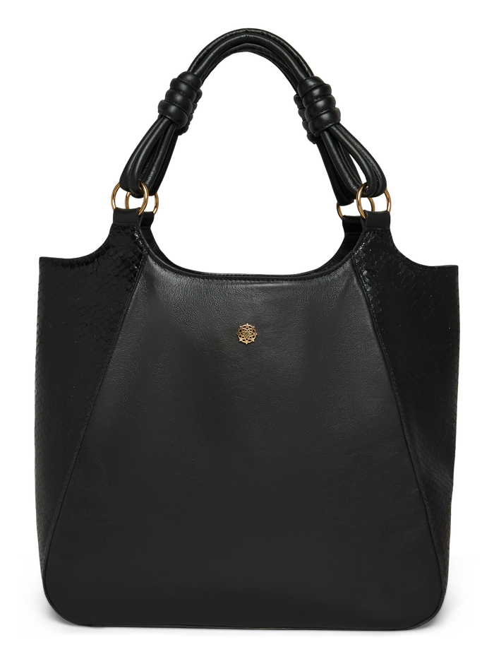 BOLSA MAGNÓLIA COBRA PRETA - Mirol