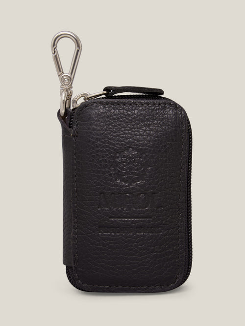 PORTA CHAVES COURO PRETO - Mirol