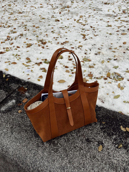 BOLSA HAZEL CAMURÇA CONHAQUE